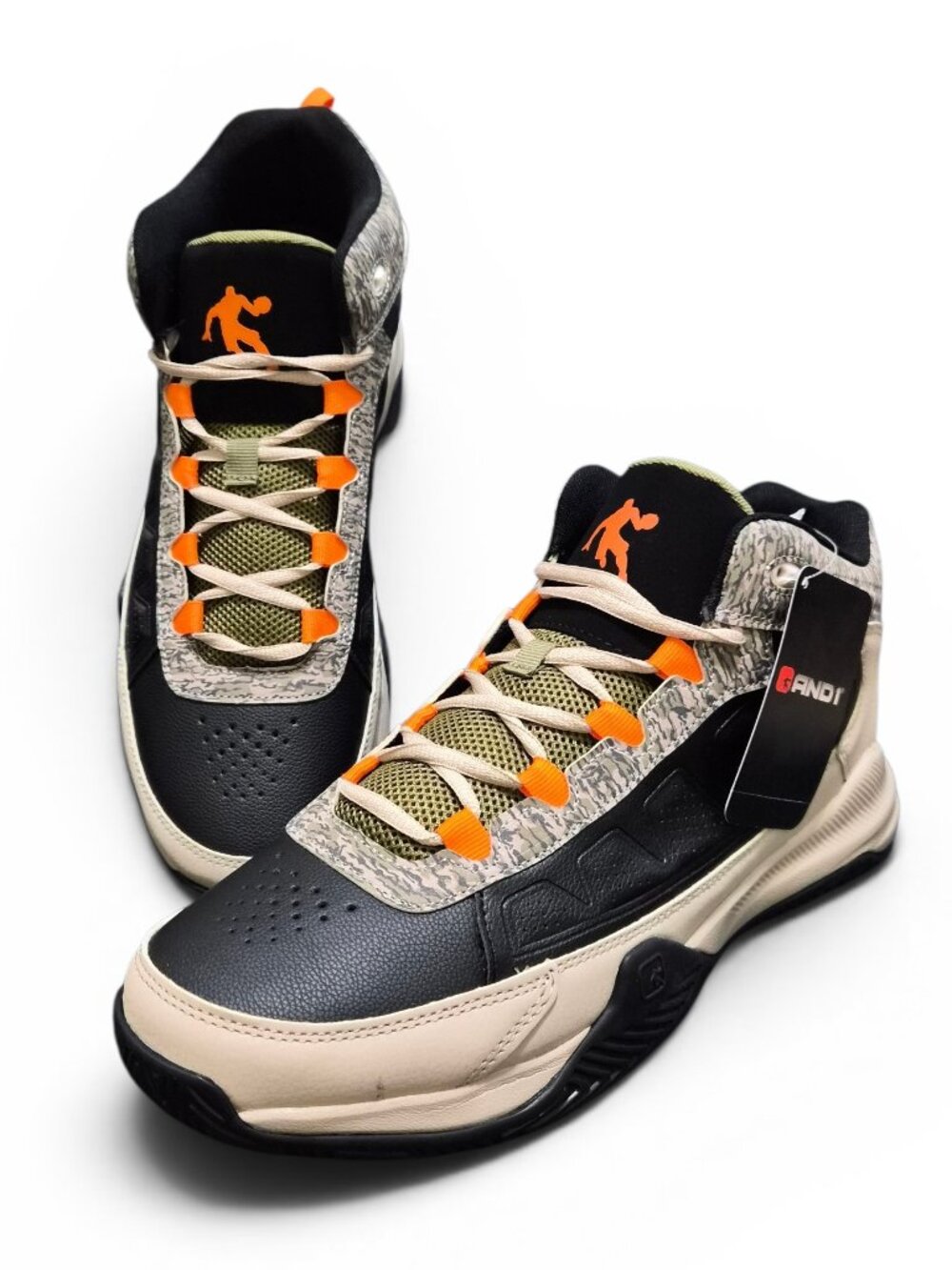 NWT AND1 Men’s Backcut Basketball High-Top Shoes Size 10, 12, 13 Lace-Up Camo